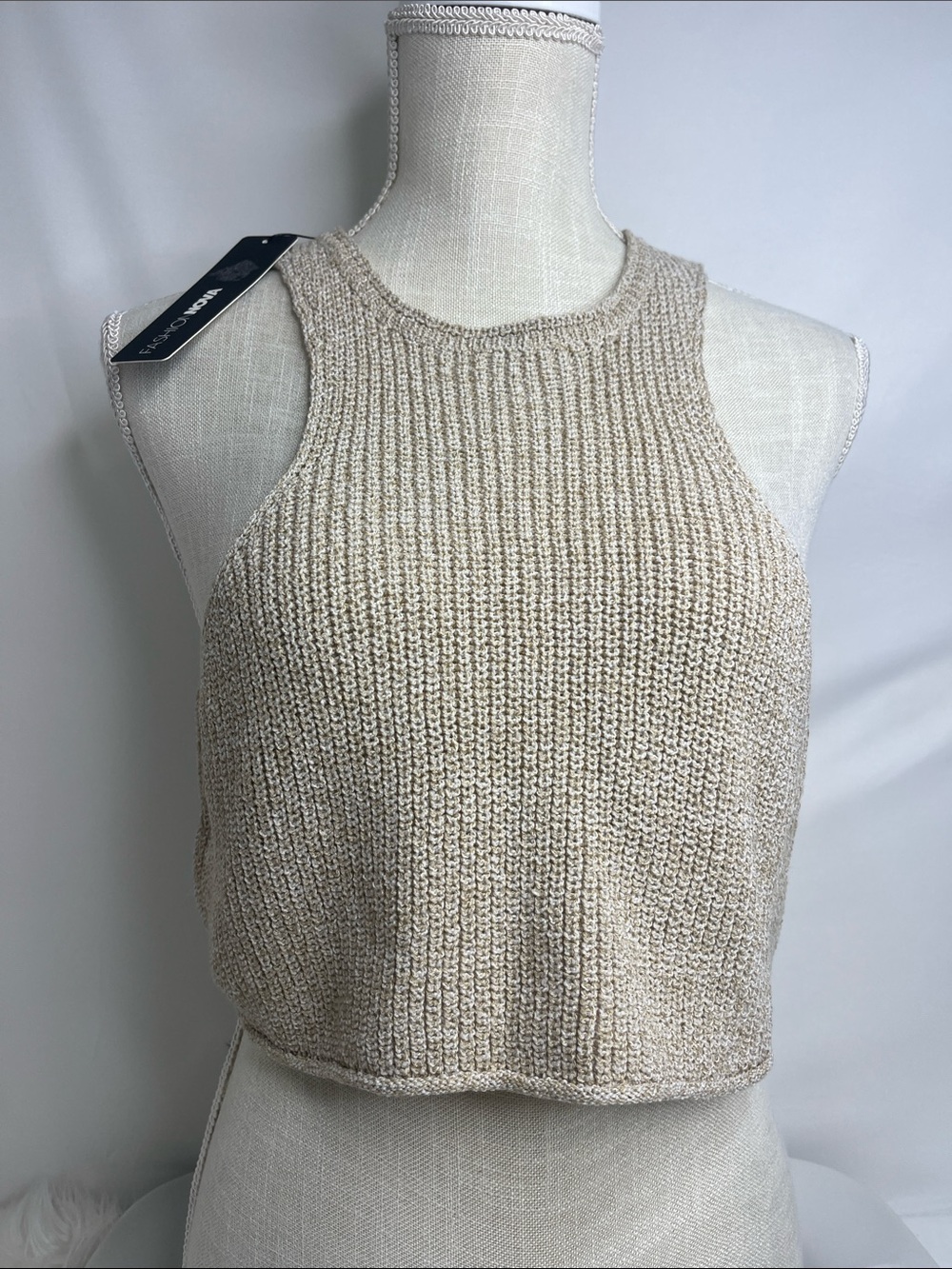 Fashion Nova Sand Knit Sweater Tank Top - Picture 5 of 7